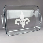 Fleur De Lis Glass Baking Dish - 13in x 9in