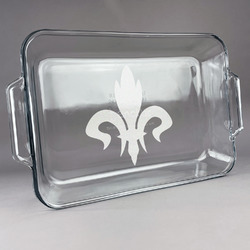 Fleur De Lis Glass Baking Dish - 13in x 9in