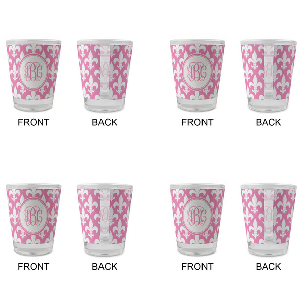 Fleur De Lis Glass Shot Glass - Standard - Set of 4 - APPROVAL