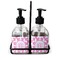 Fleur De Lis Glass Soap & Lotion Bottle Set (Personalized)
