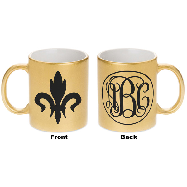 Fleur De Lis Gold Mug - Apvl