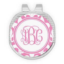 Fleur De Lis Golf Ball Marker - Hat Clip - Silver