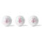 Fleur De Lis Golf Balls - Generic - Set of 3 - APPROVAL
