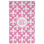 Fleur De Lis Golf Towel - Poly-Cotton Blend w/ Monograms
