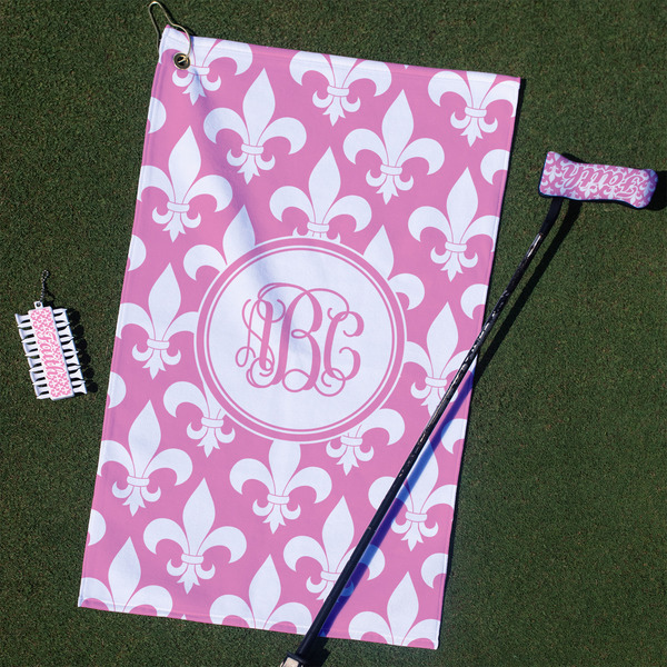 Custom Fleur De Lis Golf Towel Gift Set (Personalized)