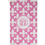 Fleur De Lis Golf Towel - Poly-Cotton Blend - Small w/ Monograms