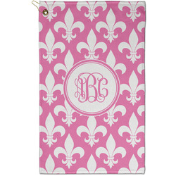 Fleur De Lis Golf Towel - Poly-Cotton Blend - Small w/ Monograms