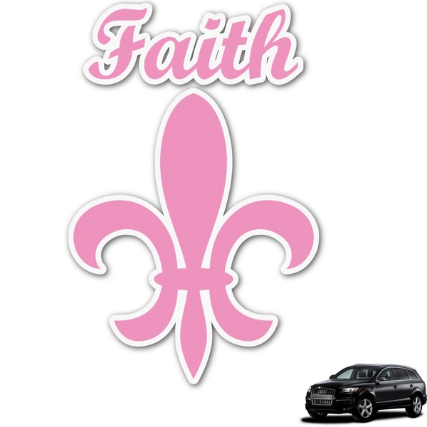 Custom Fleur De Lis Graphic Car Decal (Personalized)