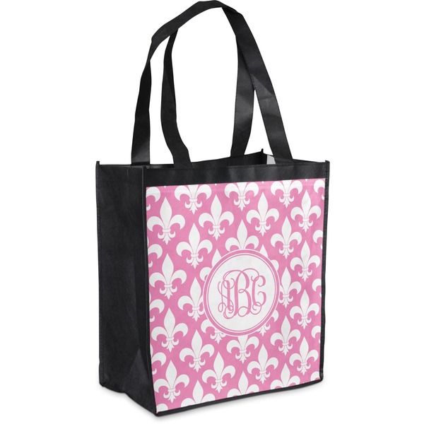 Custom Fleur De Lis Grocery Bag (Personalized)