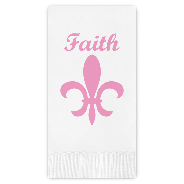Custom Fleur De Lis Guest Towels - Full Color (Personalized)