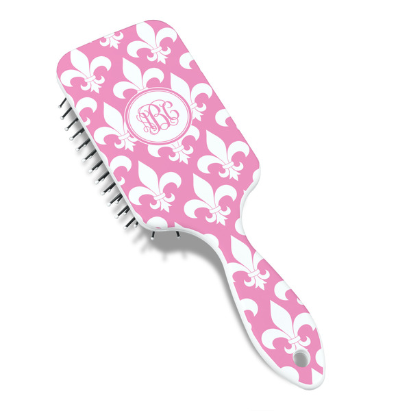 Fleur De Lis Hair Brush - Angle View