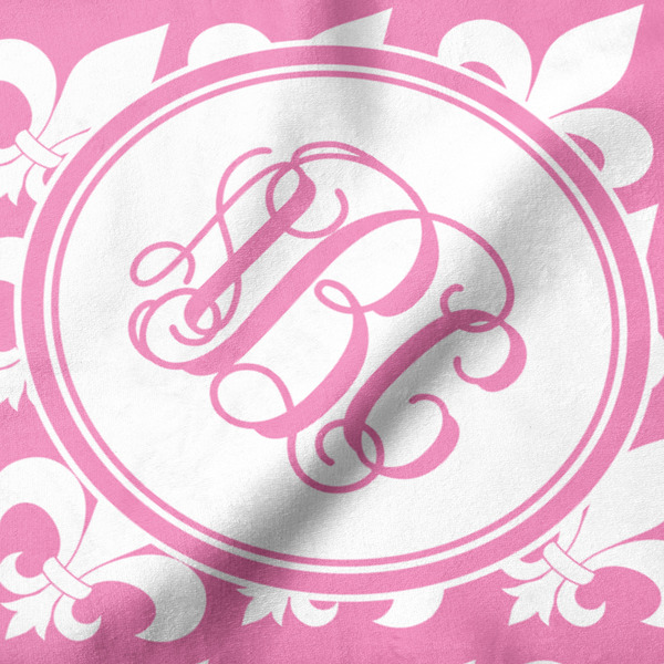 Fleur De Lis Hooded Baby Towel- Detail Close Up