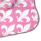 Fleur De Lis Hooded Baby Towel- Detail Corner