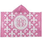 Fleur De Lis Kids Hooded Towel (Personalized)