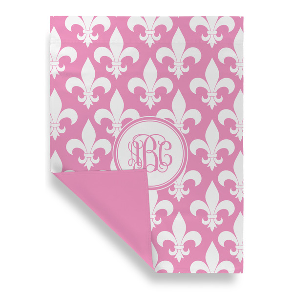 Fleur De Lis House Flags - Double Sided - FRONT FOLDED