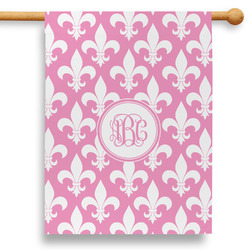 Fleur De Lis 28" House Flag - Single Sided (Personalized)