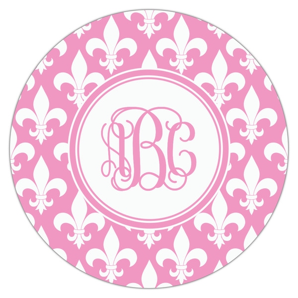 Fleur De Lis Icing Circle - Large - Single