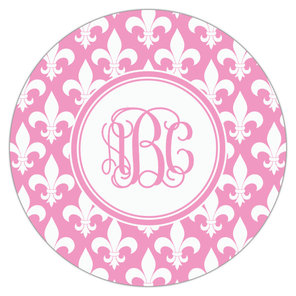 Fleur De Lis Icing Circle - Medium - Single