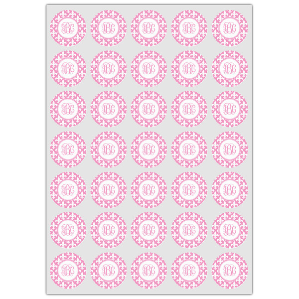 Fleur De Lis Icing Circle - XSmall - Set of 35