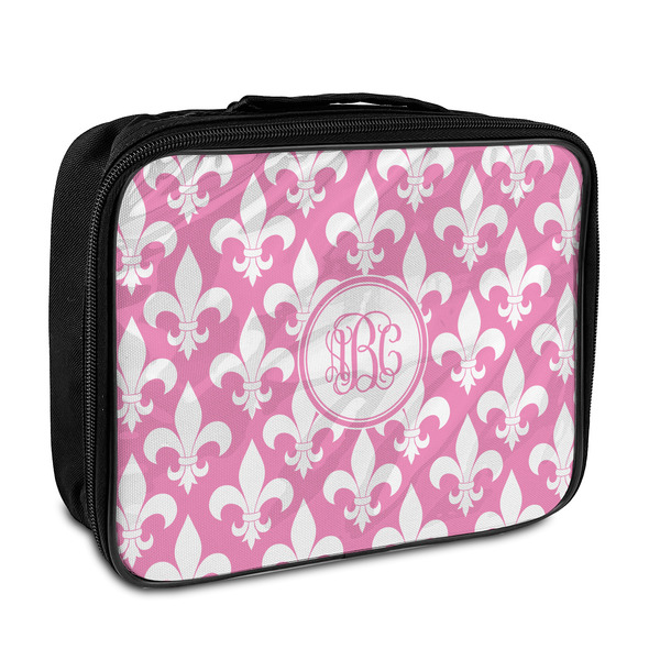 Custom Fleur De Lis Insulated Lunch Bag (Personalized)