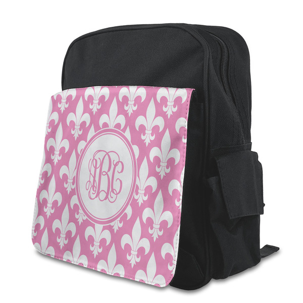 Custom Fleur De Lis Preschool Backpack (Personalized)