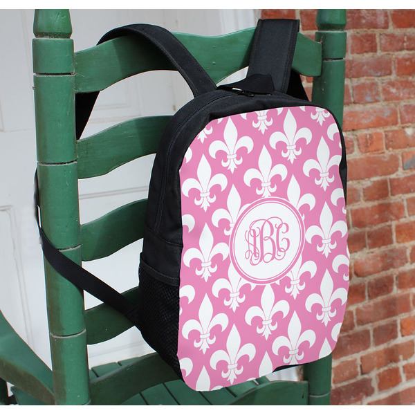 Fleur De Lis Kids Backpack - In Context