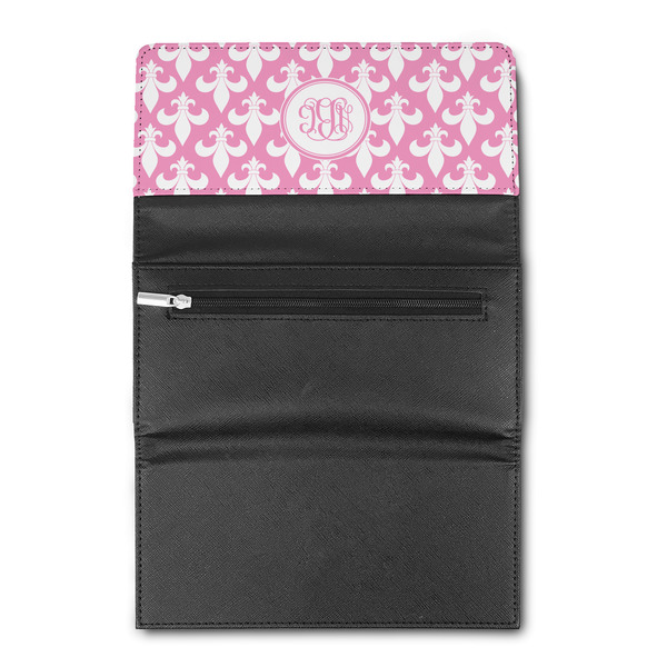 Pink Fleur De Lis Ladies Wallet  (Personalized Opt)