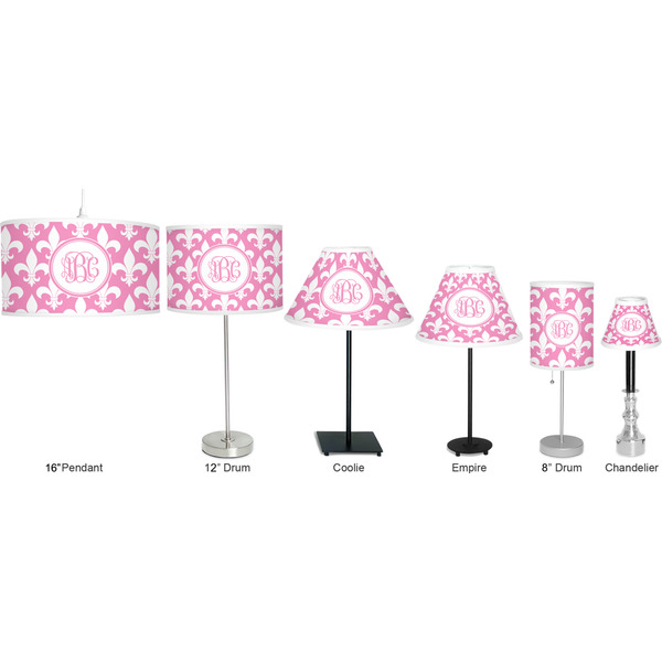 Fleur De Lis Lamp Full View Size Comparison