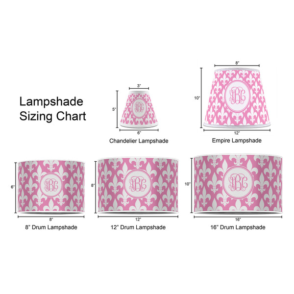 Fleur De Lis Lampshade Sizing Chart