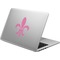 Pink Fleur De Lis Laptop Decal
