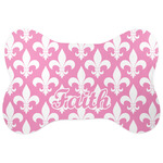 Fleur De Lis Bone Shaped Dog Food Mat (Personalized)