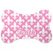 Fleur De Lis Bone Shaped Dog Food Mat (Large) (Personalized)