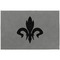 Fleur De Lis Large Engraved Gift Box with Leather Lid - Approval