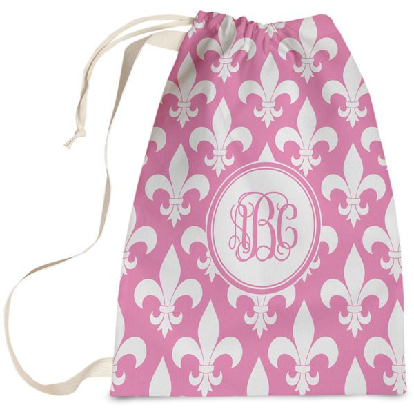 Custom Fleur De Lis Laundry Bag (Personalized)