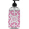 Fleur De Lis Plastic Soap / Lotion Dispenser (16 oz - Large - Black) (Personalized)