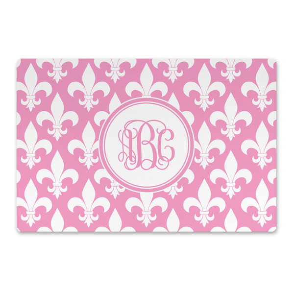 Custom Fleur De Lis Large Rectangle Car Magnet (Personalized)