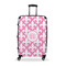 Fleur De Lis Suitcase - 28" Large - Checked w/ Monogram