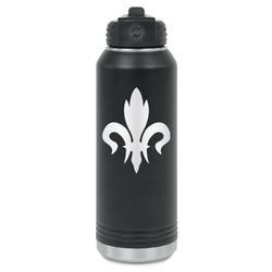 Fleur De Lis Water Bottles - Laser Engraved