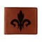Fleur De Lis Leatherette Bifold Wallet - Single Sided
