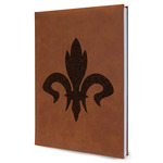 Fleur De Lis Leather Sketchbook - Large - Double Sided (Personalized)