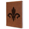 Fleur De Lis Leather Sketchbook - Large - Double Sided (Personalized)