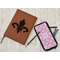 Fleur De Lis Leather Sketchbook - Small - Double Sided - In Context