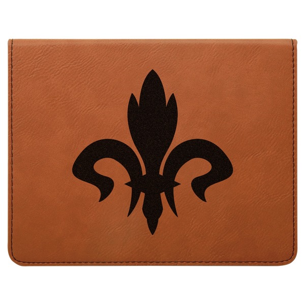 Fleur De Lis Leatherette 4-Piece Wine Tool Set Flat