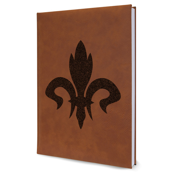 Custom Fleur De Lis Leatherette Journal - Large - Single Sided