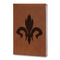 Fleur De Lis Leatherette Journal - Large - Double Sided (Personalized)