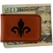 Fleur De Lis Leatherette Magnetic Money Clip - Single Sided
