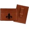 Fleur De Lis Leatherette Wallet with Money Clip