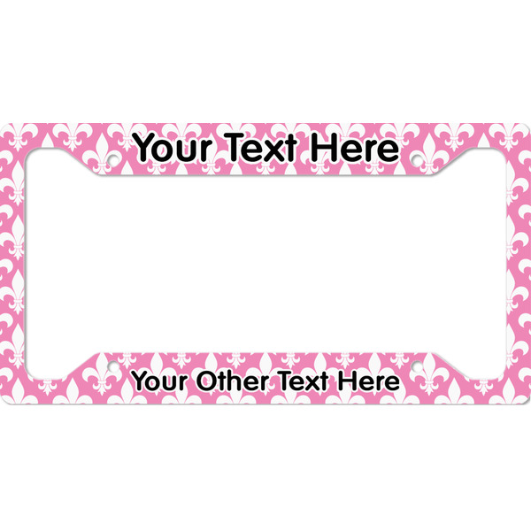 Custom Fleur De Lis License Plate Frame - Style A (Personalized)