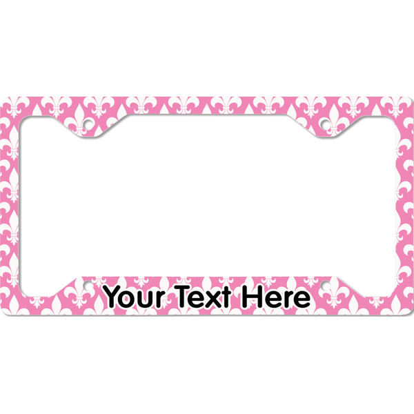 Custom Fleur De Lis License Plate Frame - Style C (Personalized)