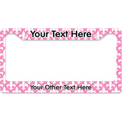 Fleur De Lis License Plate Frame - Style B (Personalized)